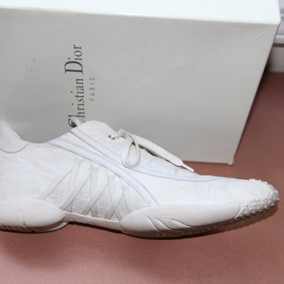 ❤️ Christian Dior Paris "Admit It" Sport Shoe Sneaker in White; Size 41.5 - Picture 7 of 13